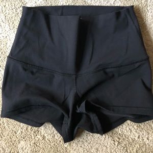 Lululemon black compression shorts, size 6